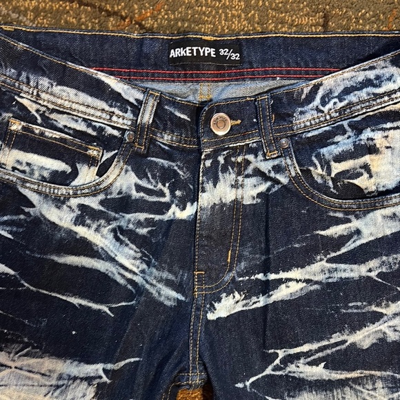 Arket Blue Straight Jeans‎ with Acid-Wash Effect - Picture 2 of 7